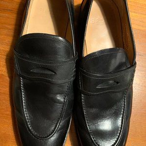 Bally Ayer Scribe Black Leather Penny Loafers Men’s US 10.5 Made in Switzerland